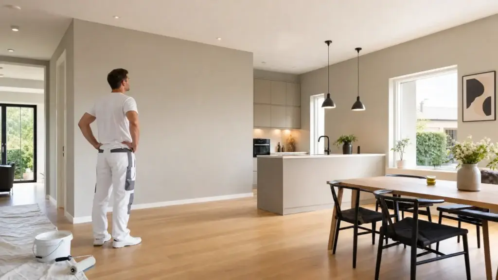 Male køkken med maling der tåler fedt og aftørring - Main Image