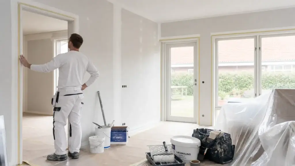 Maling i Virum med pæne vægge og lofter uden besvær - Main Image