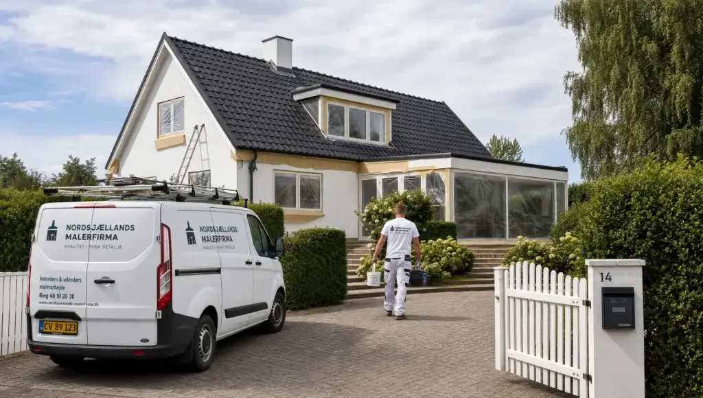 Male et hus med et resultat der holder - Main Image