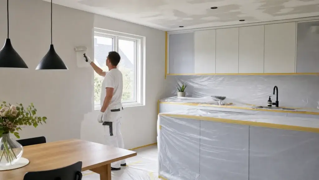 Maling af køkken der tåler fedt og aftørring - Main Image