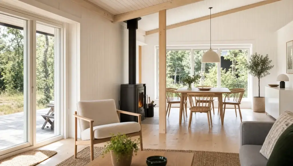 Indvendig maling af sommerhus med ensartet finish - Main Image